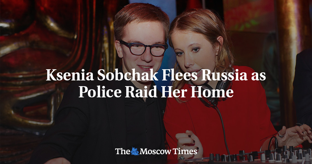 Ksenia Sobchak Flees Russia as Police Raid Her Home