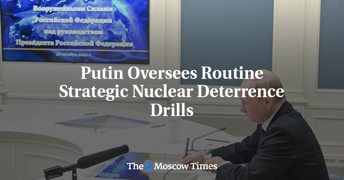 Putin Oversees Routine Strategic Nuclear Deterrence Drills