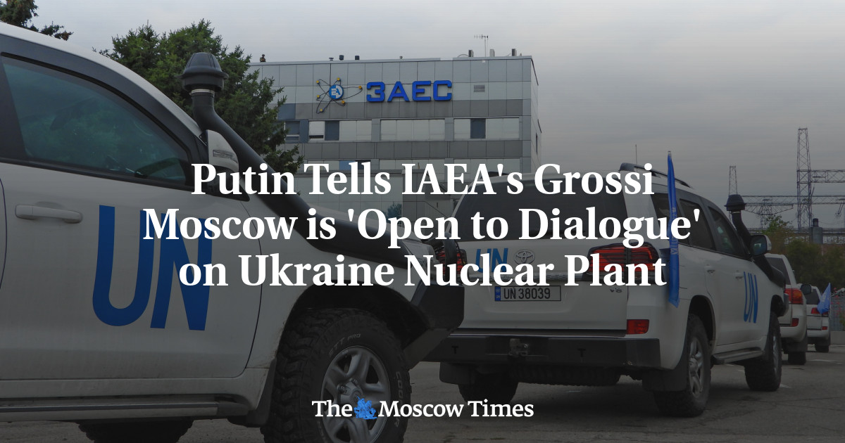 Putin Tells IAEA’s Grossi Moscow is ‘Open to Dialogue’ on Ukraine Nuclear Plant