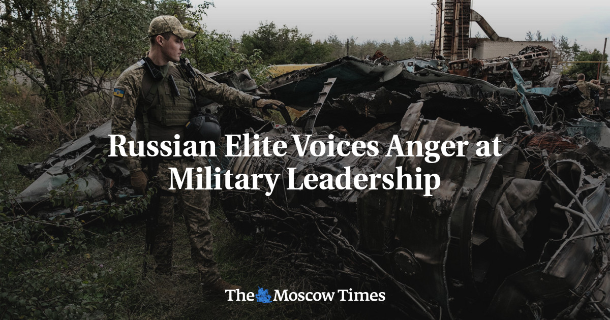 Russian Elite Voices Anger at Military Leadership