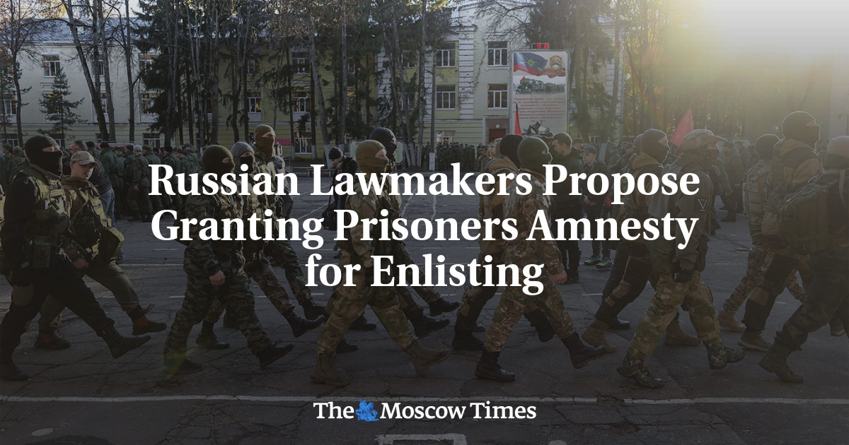 Russian Lawmakers Propose Granting Prisoners Amnesty for Enlisting