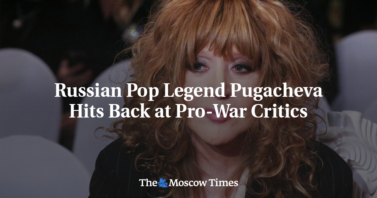 Russian Pop Legend Pugacheva Hits Back at Pro-War Critics