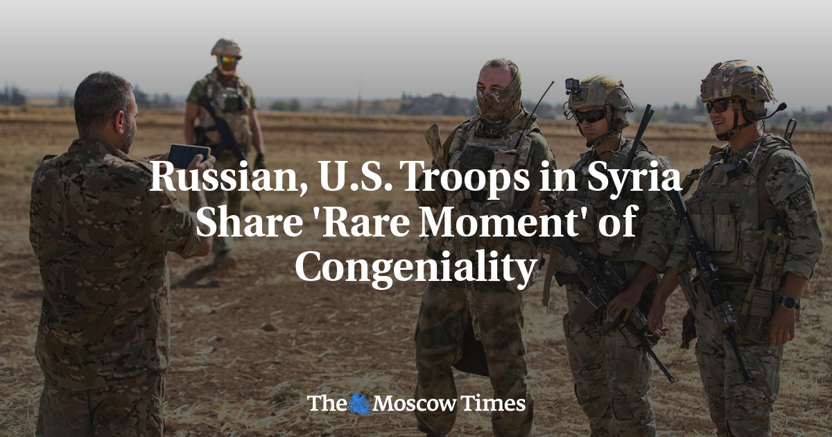 Russian, U.S. Troops in Syria Share ‘Rare Moment’ of Congeniality