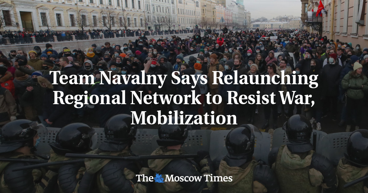 Team Navalny Says Relaunching Regional Network to Resist War, Mobilization