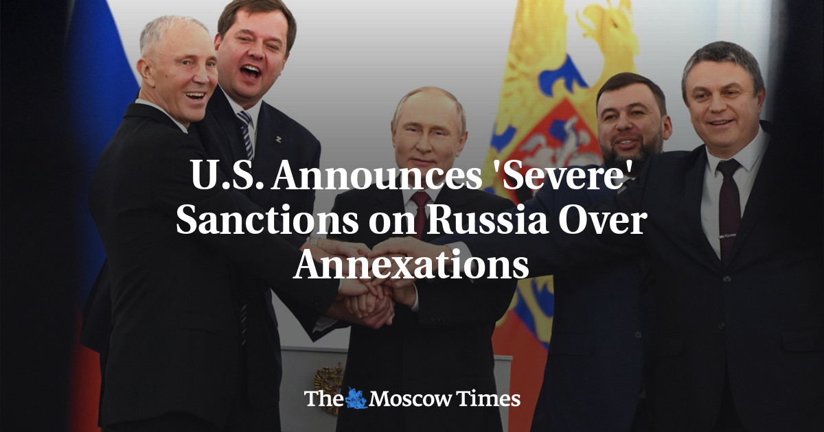 U.S. Announces ‘Severe’ Sanctions on Russia Over Annexations