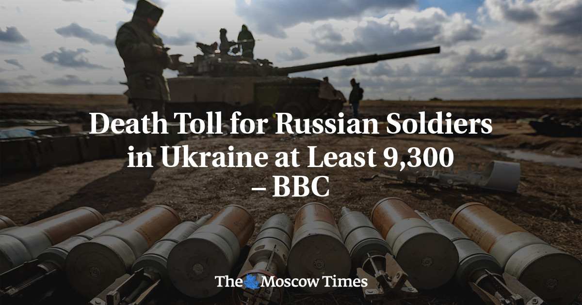 Death Toll for Russian Soldiers in Ukraine at Least 9,300 – BBC