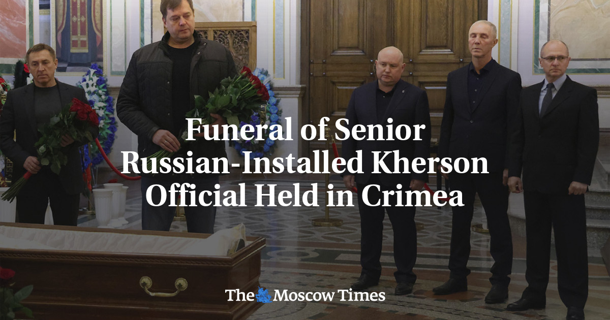 Funeral of Senior Russian-Installed Kherson Official Held in Crimea