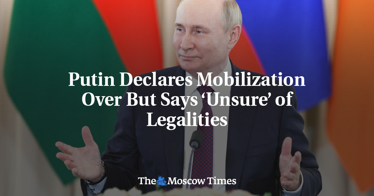 Putin Declares Mobilization Over But Says ‘Unsure’ of Legalities