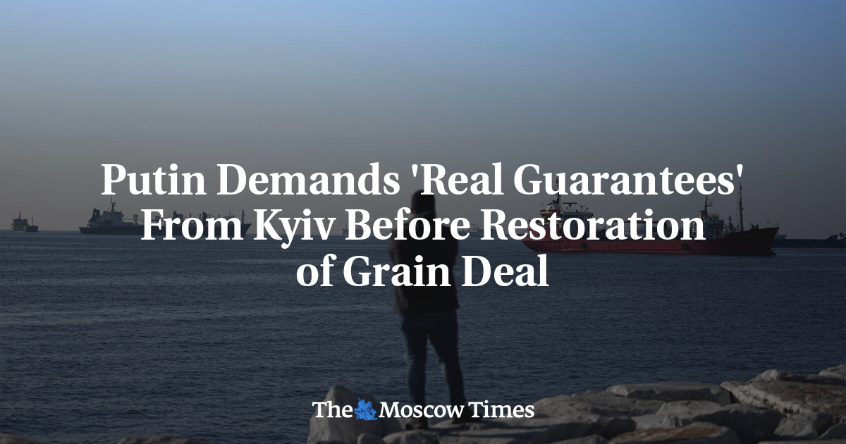 Putin Demands ‘Real Guarantees’ From Kyiv Before Restoration of Grain Deal