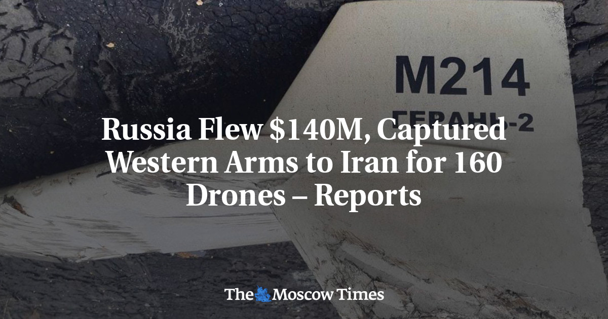 Russia Flew $140M, Captured Western Arms to Iran for 160 Drones – Reports