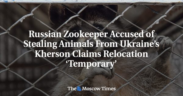 Russian Zookeeper Accused of Stealing Animals From Ukraine’s Kherson Claims Relocation ‘Temporary’