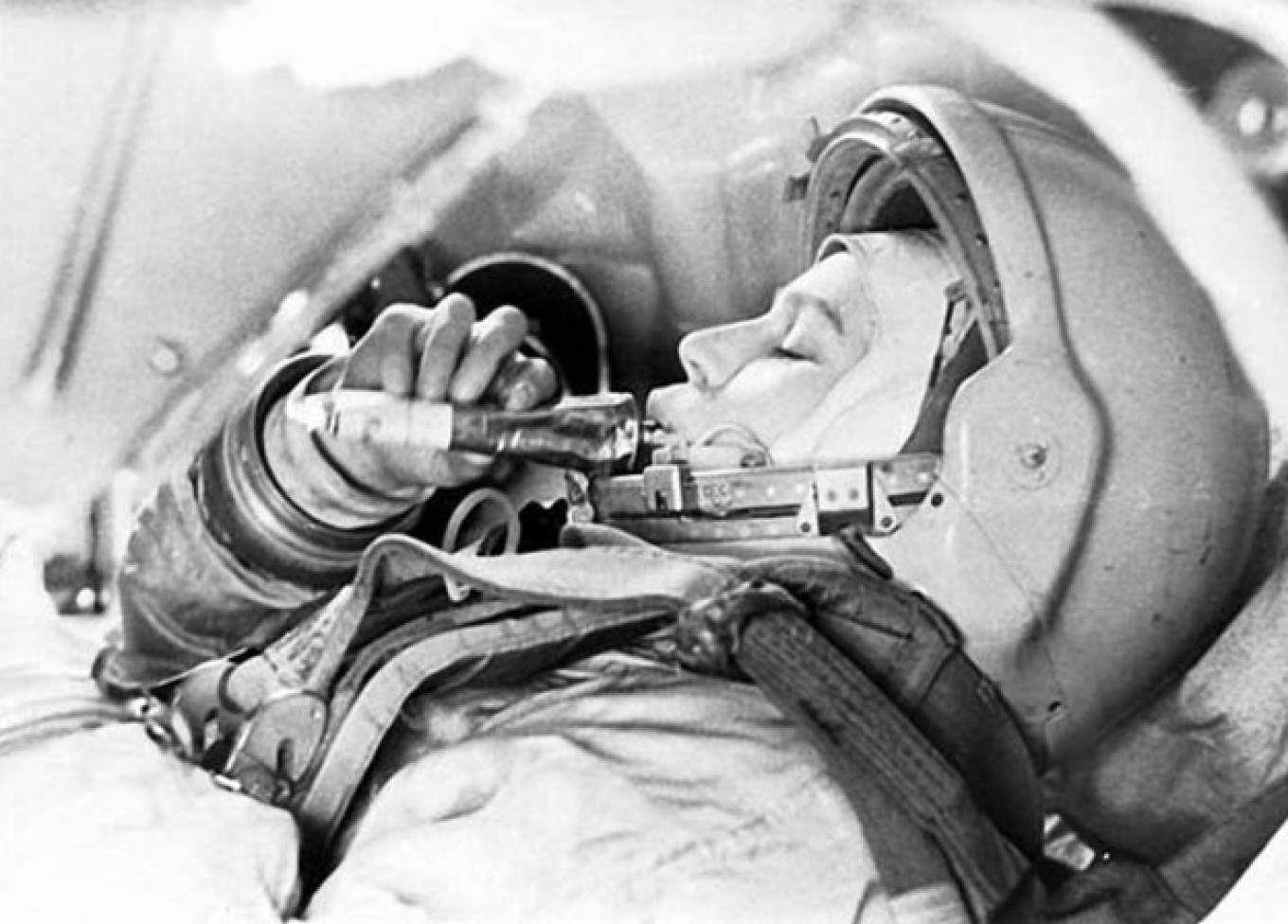  Valentina Tereshkova eating pâté in space 