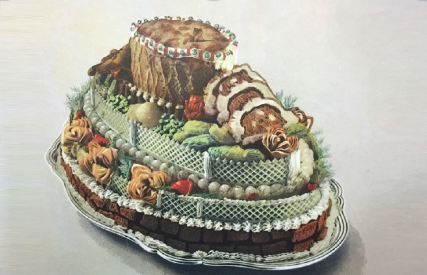 Pâté of game Illustration from the 1955 book "Kulinaria" 