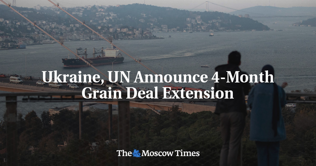 Ukraine, UN Announce 4-Month Grain Deal Extension