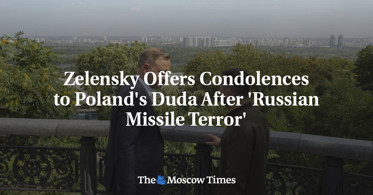 Zelensky Offers Condolences to Poland’s Duda After ‘Russian Missile Terror’