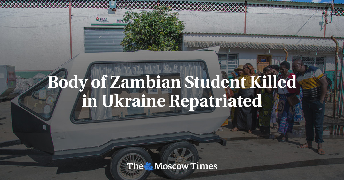 Body of Zambian Student Killed in Ukraine Repatriated