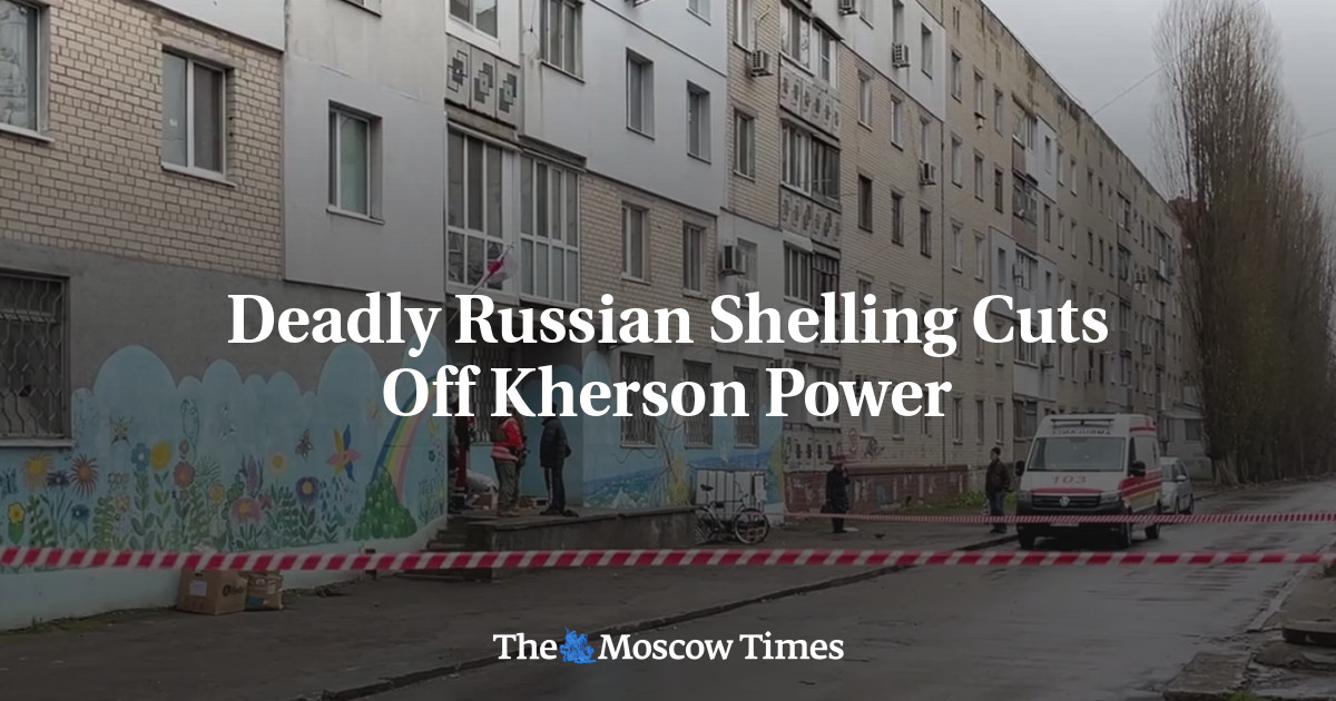 Deadly Russian Shelling Cuts Off Kherson Power