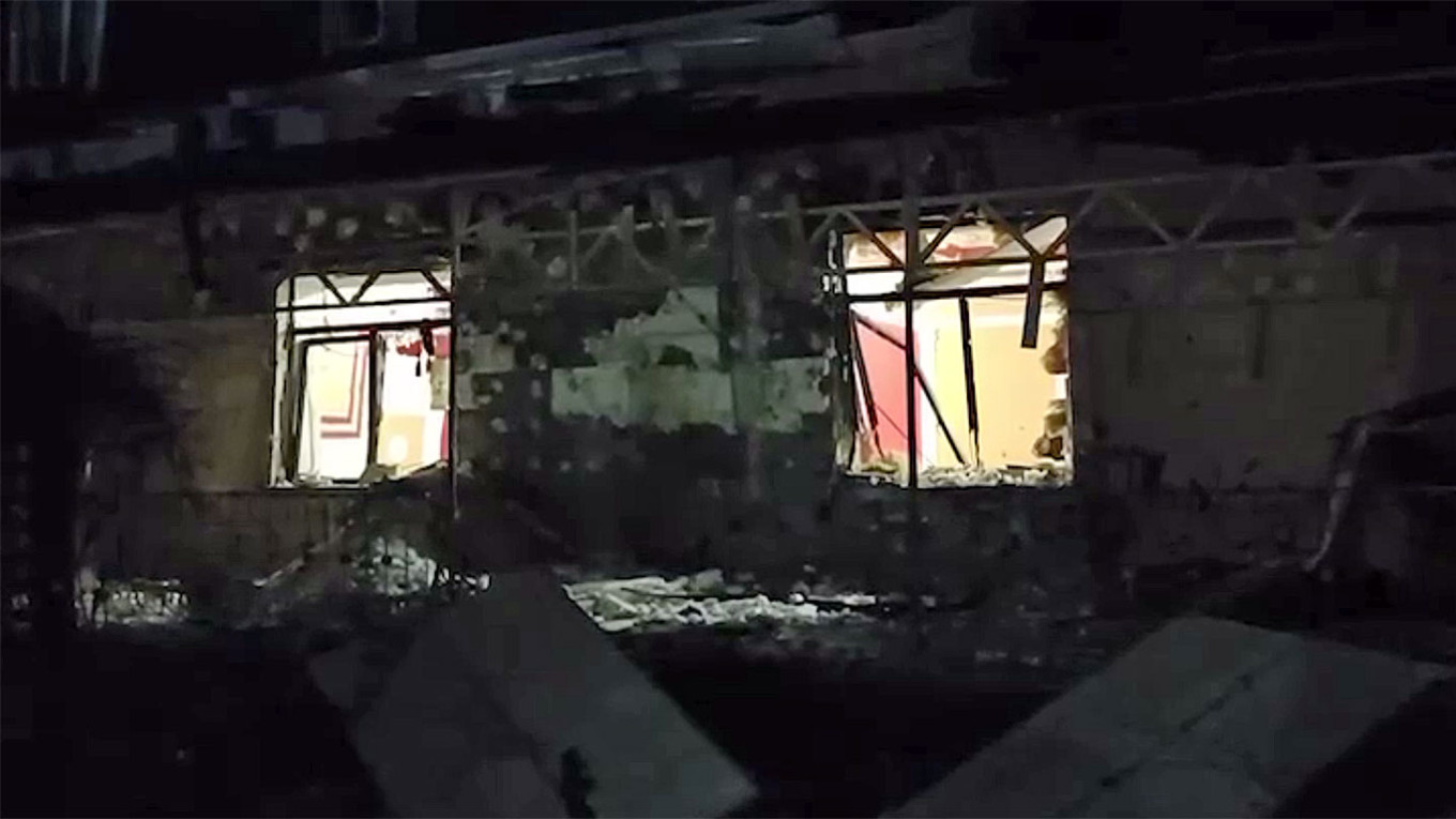  The Shesh-Besh cafe in Donetsk where Rogozin was allegedly wounded. t.me/KremlinRussian 