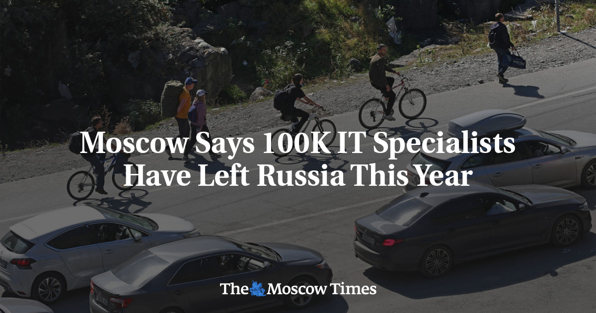 Moscow Says 100K IT Specialists Have Left Russia This Year