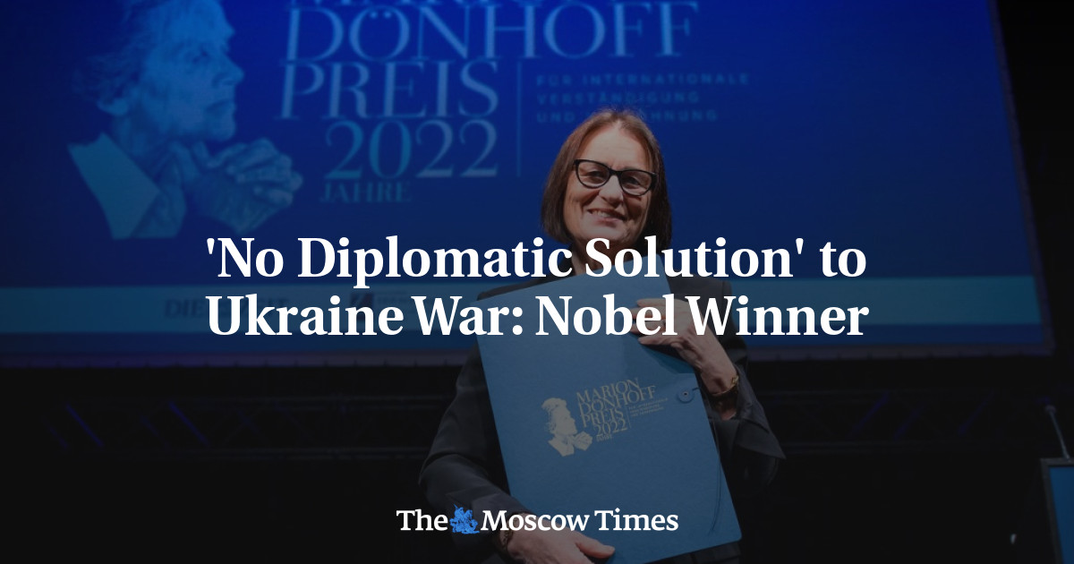 ‘No Diplomatic Solution’ to Ukraine War: Nobel Winner
