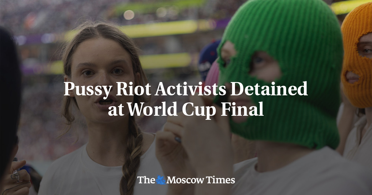 Pussy Riot Activists Detained at World Cup Final
