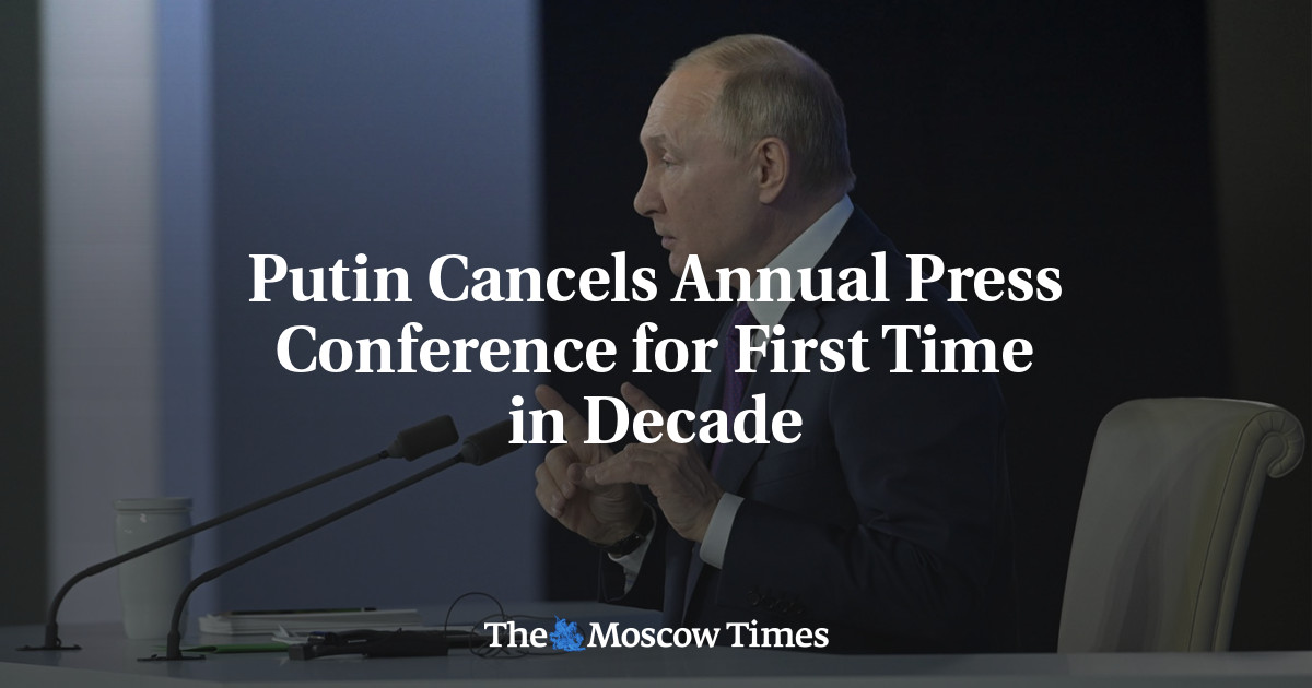 Putin Cancels Annual Press Conference for First Time in Decade