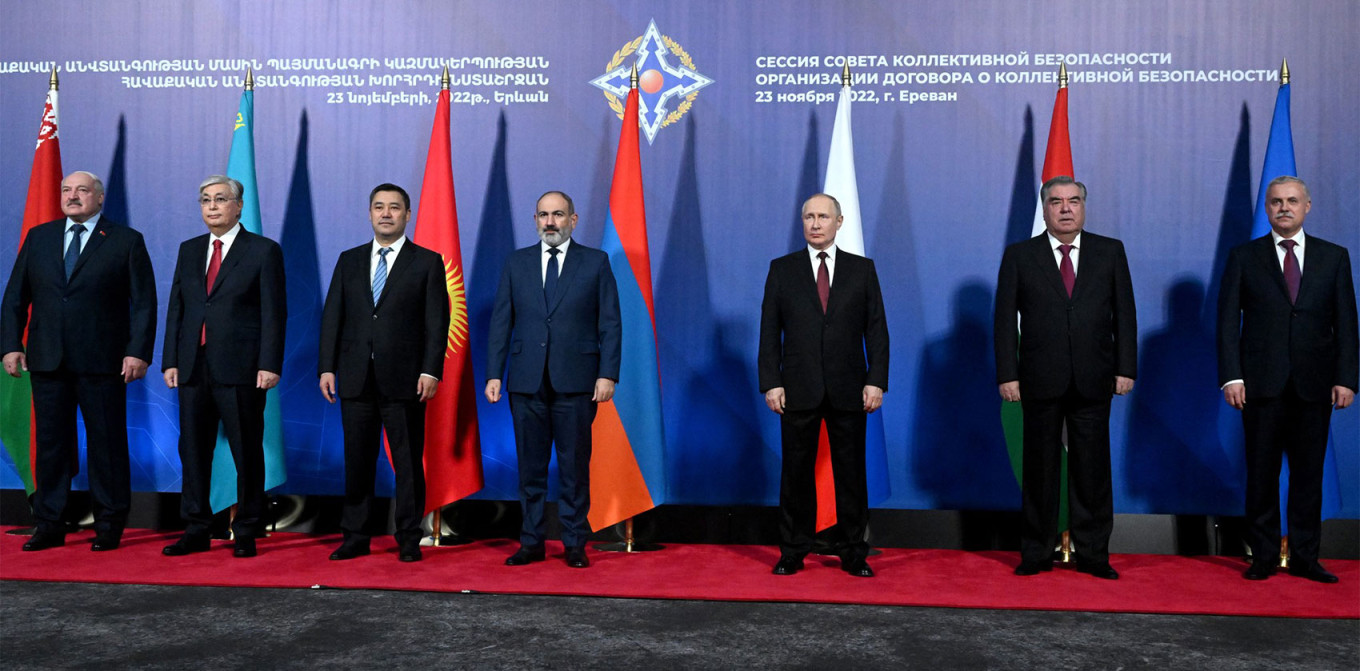  Russian President Vladimir Putin at the CSTO summit in Yerevan in November. kremlin.ru 