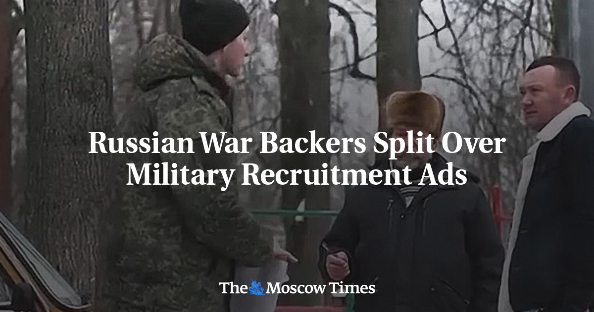 Russian War Backers Split Over Military Recruitment Ads