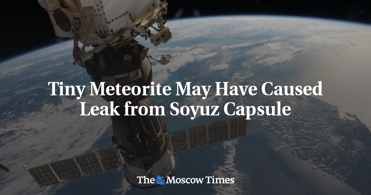 Tiny Meteorite May Have Caused Leak from Soyuz Capsule