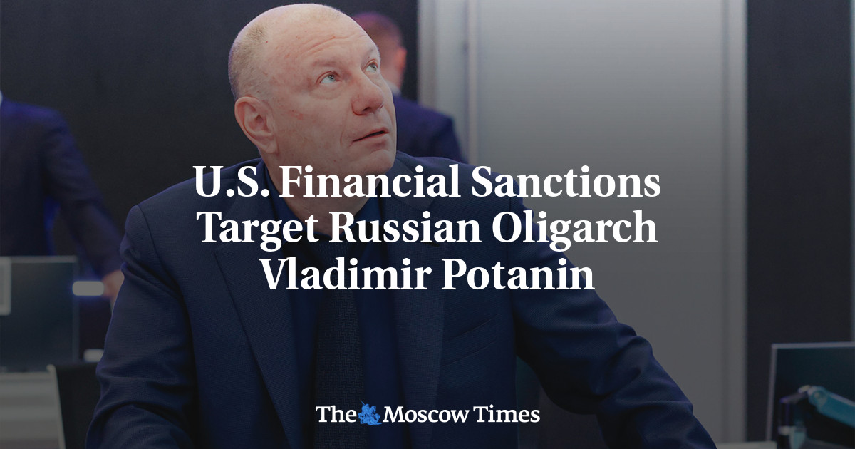 U.S. Financial Sanctions Target Russian Oligarch Vladimir Potanin