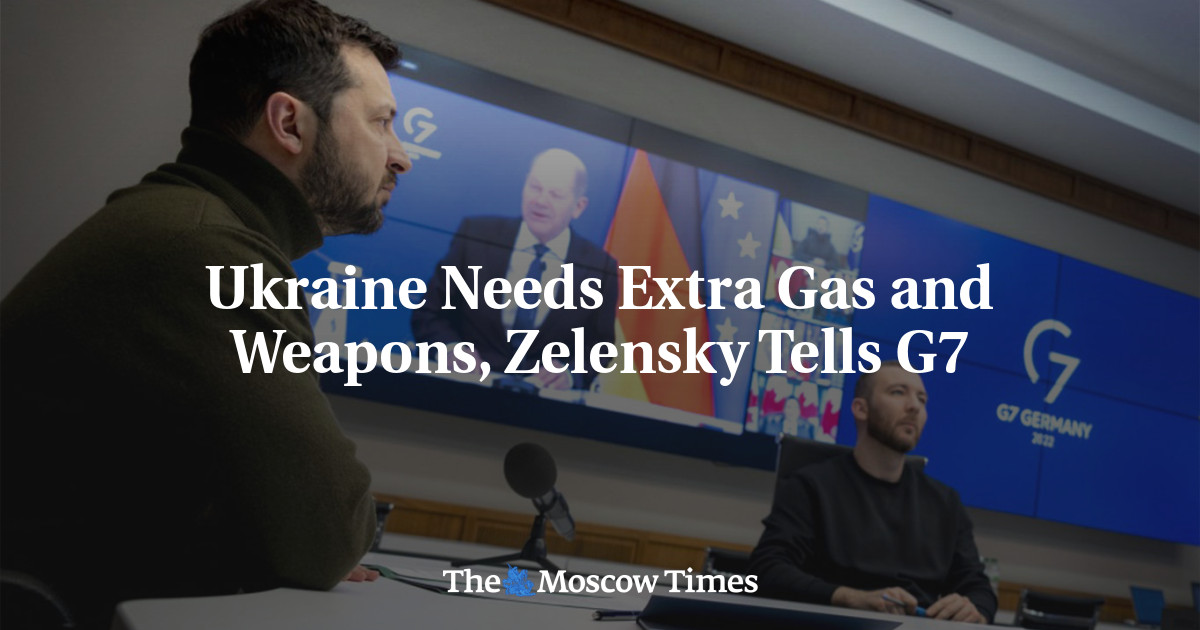 Ukraine Needs Extra Gas and Weapons, Zelensky Tells G7