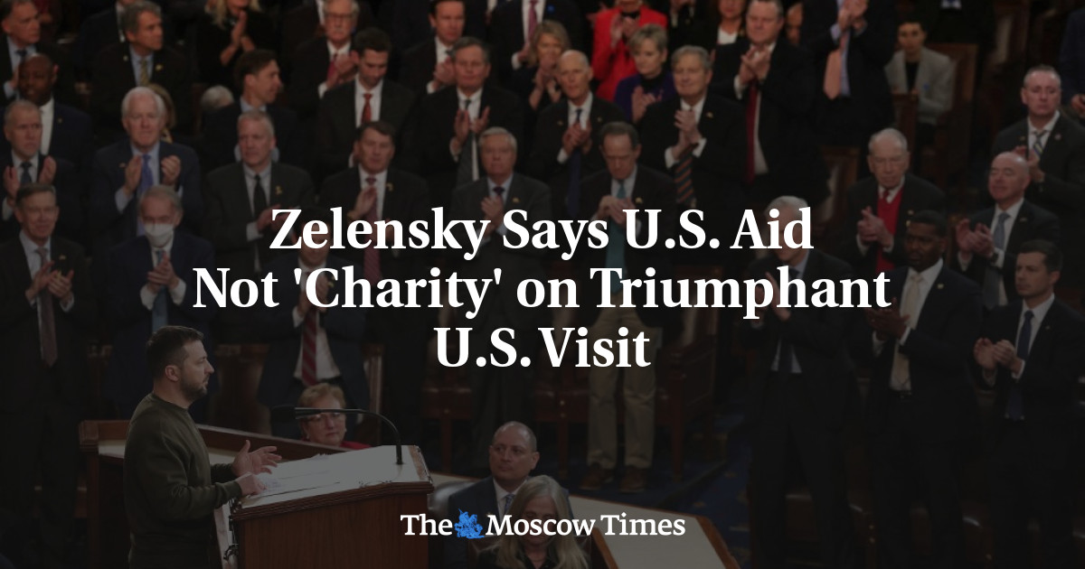 Zelensky Says U.S. Aid Not ‘Charity’ on Triumphant U.S. Visit