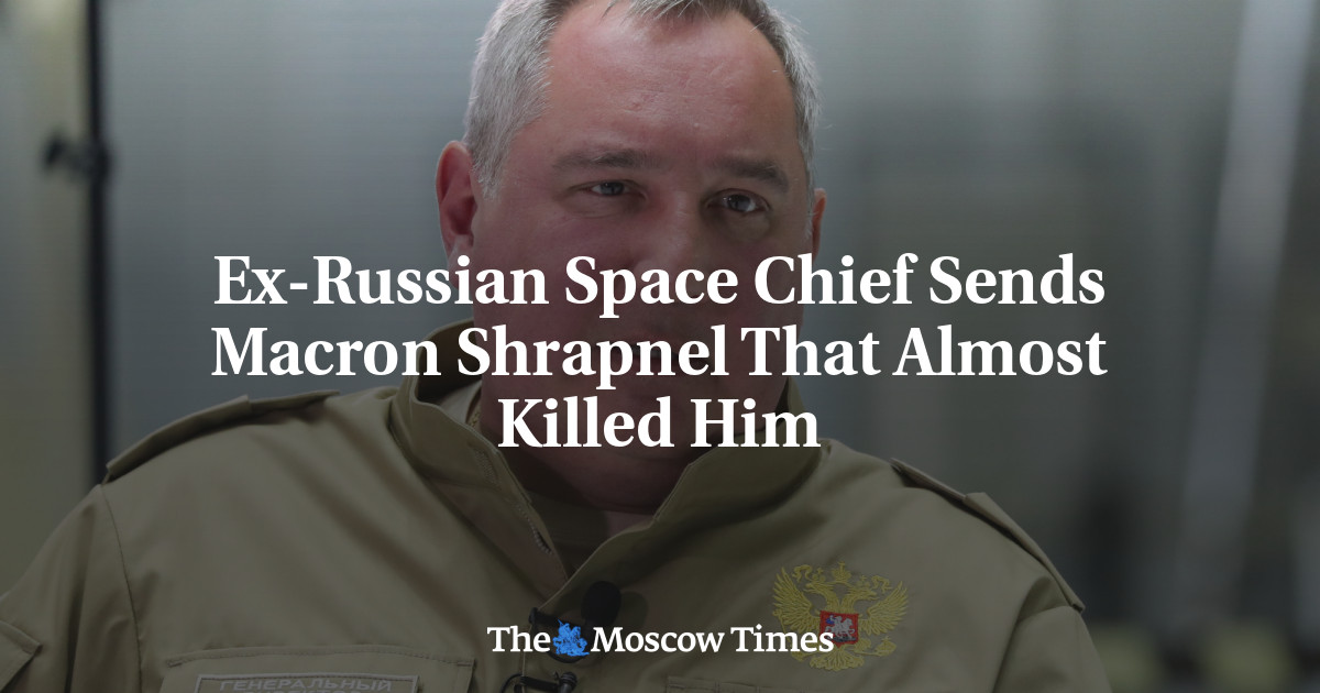Ex-Russian Space Chief Sends Macron Shrapnel That Almost Killed Him
