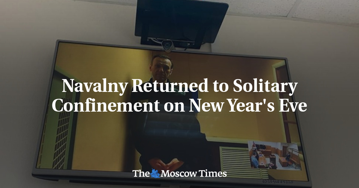 Navalny Returned to Solitary Confinement on New Year’s Eve
