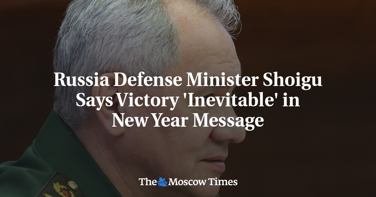 Russia Defense Minister Shoigu Says Victory ‘Inevitable’ in New Year Message