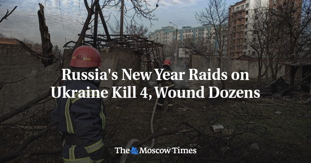 Russia’s New Year Raids on Ukraine Kill 4, Wound Dozens