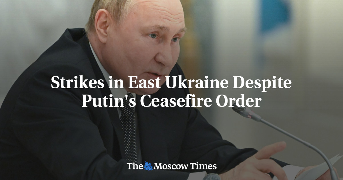 Strikes in East Ukraine Despite Putin’s Ceasefire Order