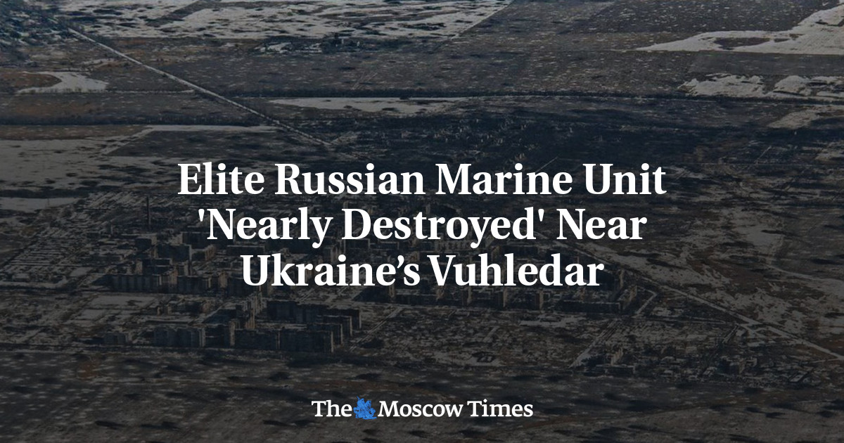 Elite Russian Marine Unit ‘Nearly Destroyed’ Near Ukraine’s Vuhledar