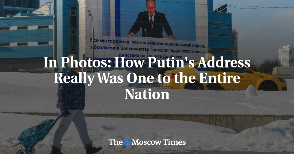 In Photos: How Putin’s Address Really Was One to the Entire Nation