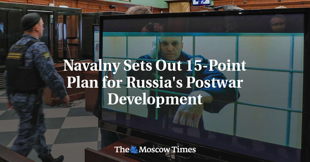 Navalny Sets Out 15-Point Plan for Russia’s Postwar Development