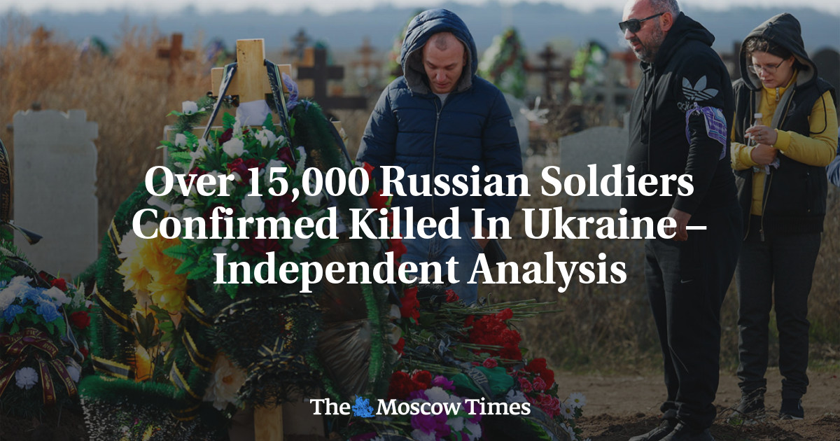 Over 15,000 Russian Soldiers Confirmed Killed In Ukraine – Independent Analysis