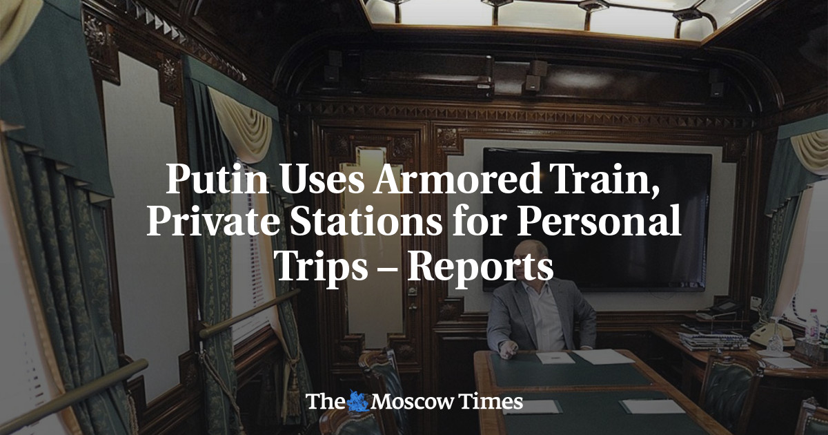 Putin Uses Armored Train, Private Stations for Personal Trips – Reports
