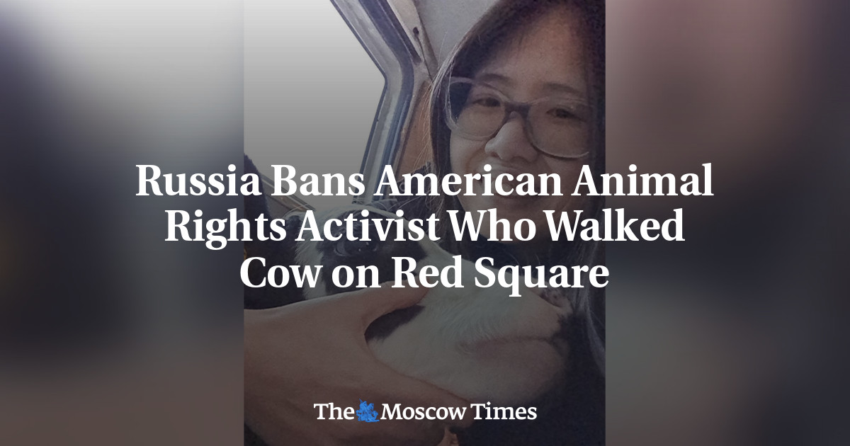 Russia Bans American Animal Rights Activist Who Walked Cow on Red Square