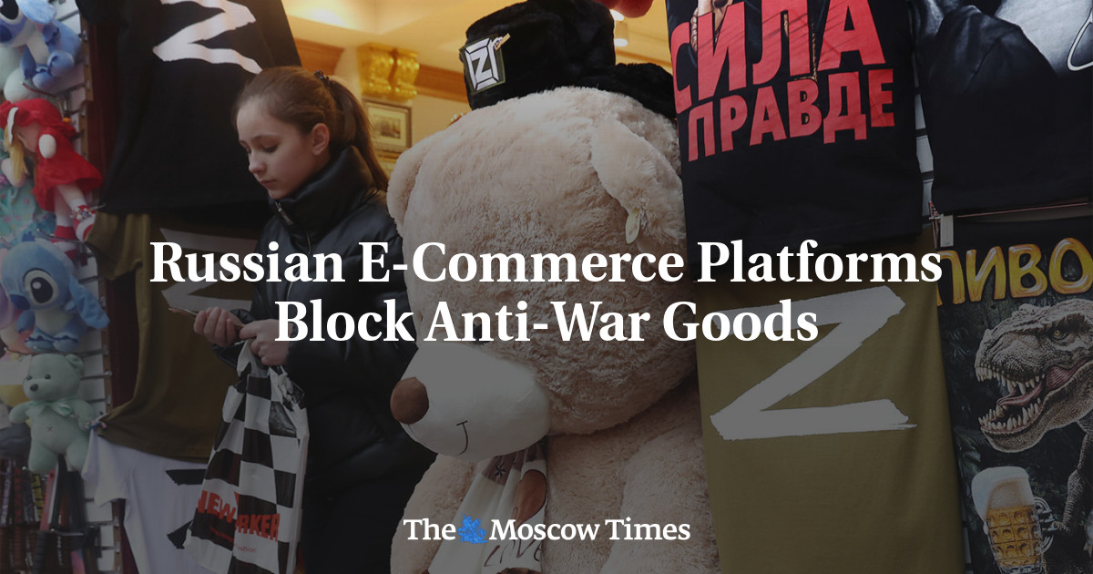 Russian E-Commerce Platforms Block Anti-War Goods