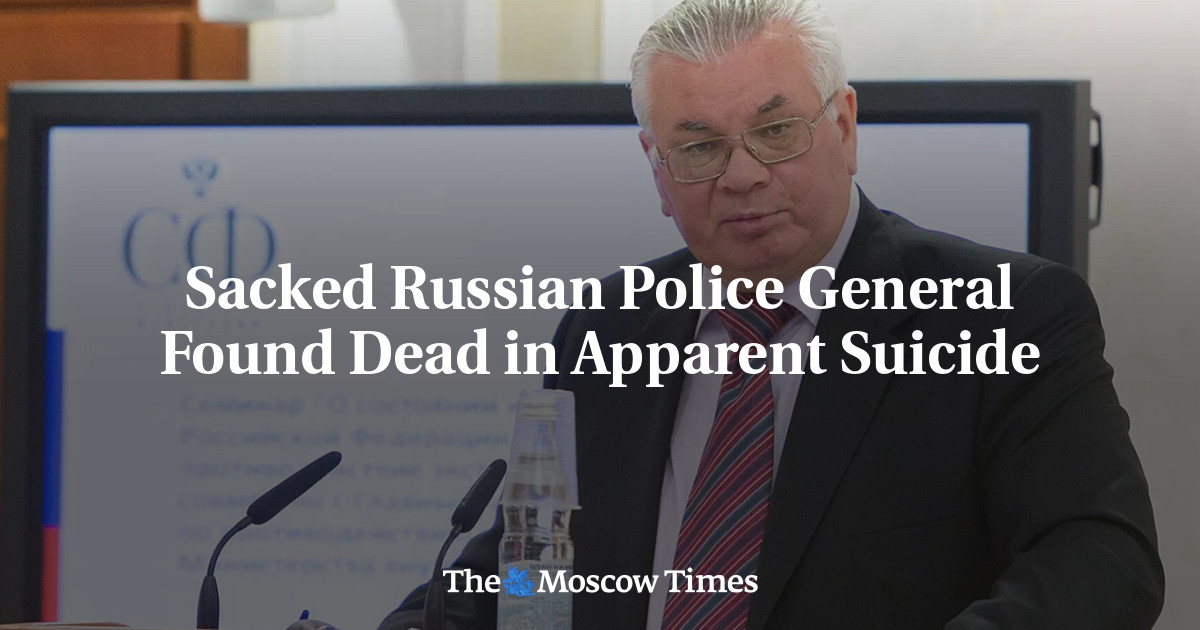 Sacked Russian Police General Found Dead in Apparent Suicide
