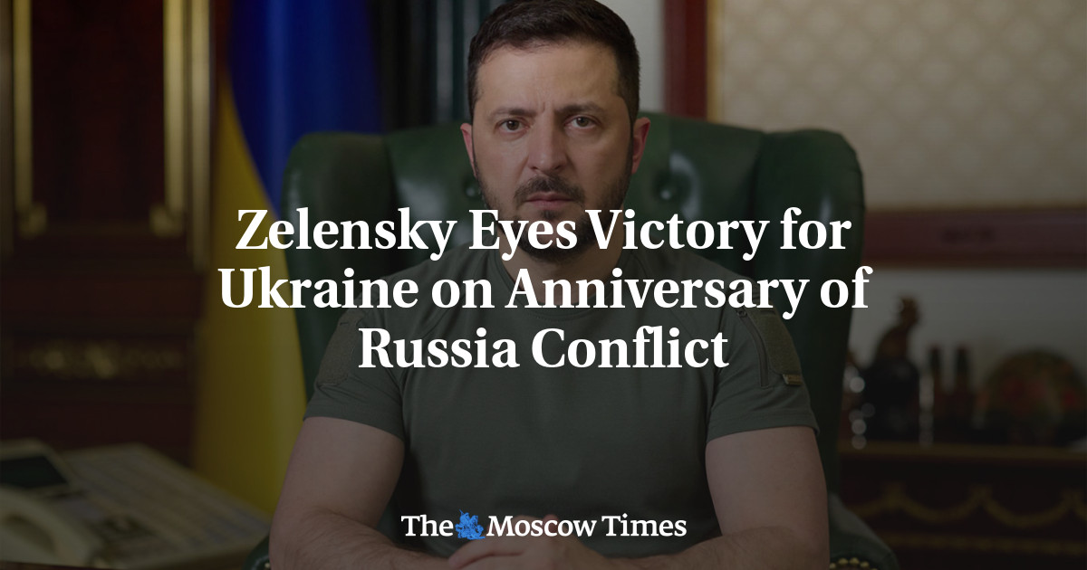 Zelensky Eyes Victory for Ukraine on Anniversary of Russia Conflict