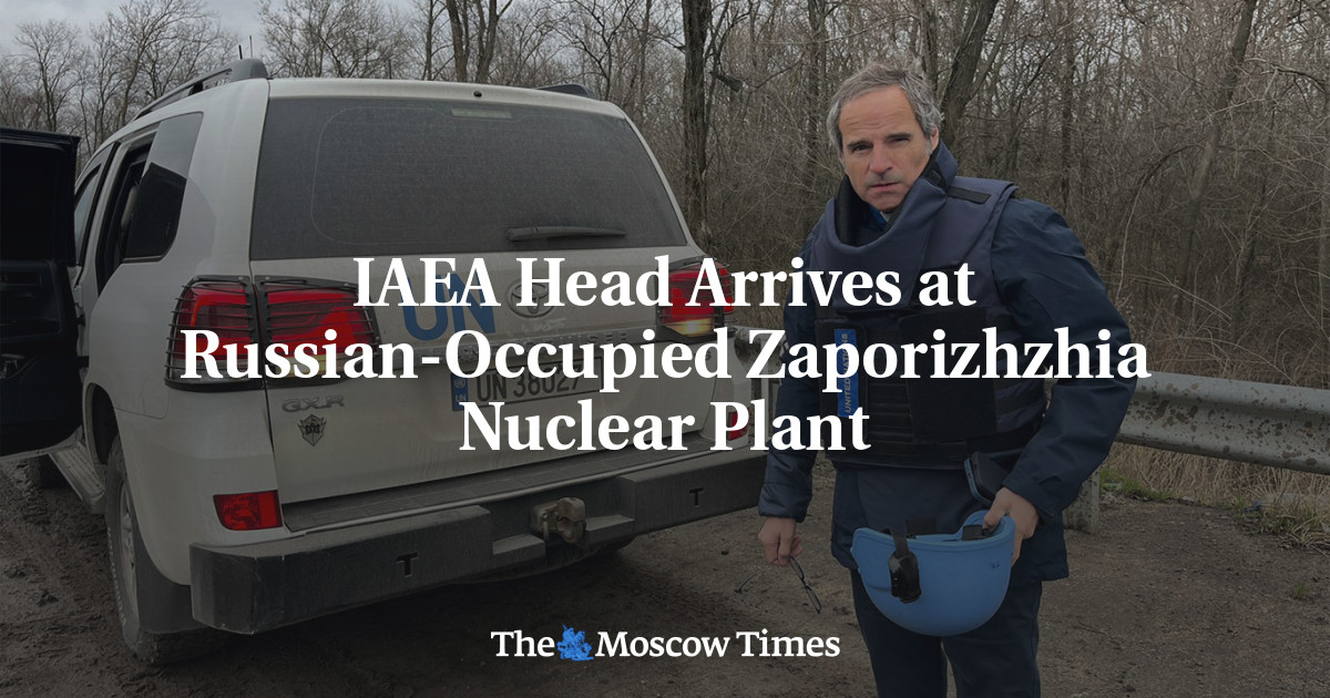 IAEA Head Arrives at Russian-Occupied Zaporizhzhia Nuclear Plant