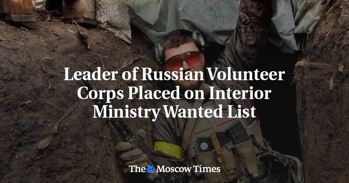 Leader of Russian Volunteer Corps Placed on Interior Ministry Wanted List