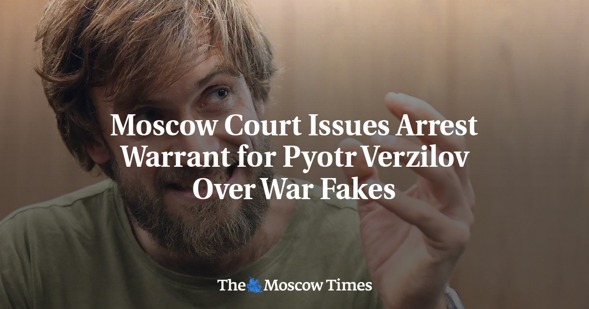 Moscow Court Issues Arrest Warrant for Pyotr Verzilov Over War Fakes