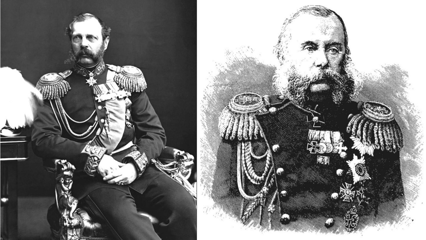  Emperor Alexander II and Count Eduard Baranov Wikicommons 